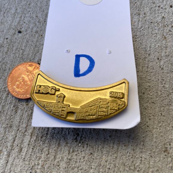 2019 HOG Harley Davidson Owners Group Pin Rocker Badge Wings HD Metal - Picture 1 of 9